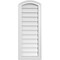 Ekena Millwork Arch Top Surface Mount PVC Gable Vent: Functional, w/ 2"W x 1-1/2"P Brickmould Frame, 14"W x 36"H GVPAR14X3602SF - alternate 1
